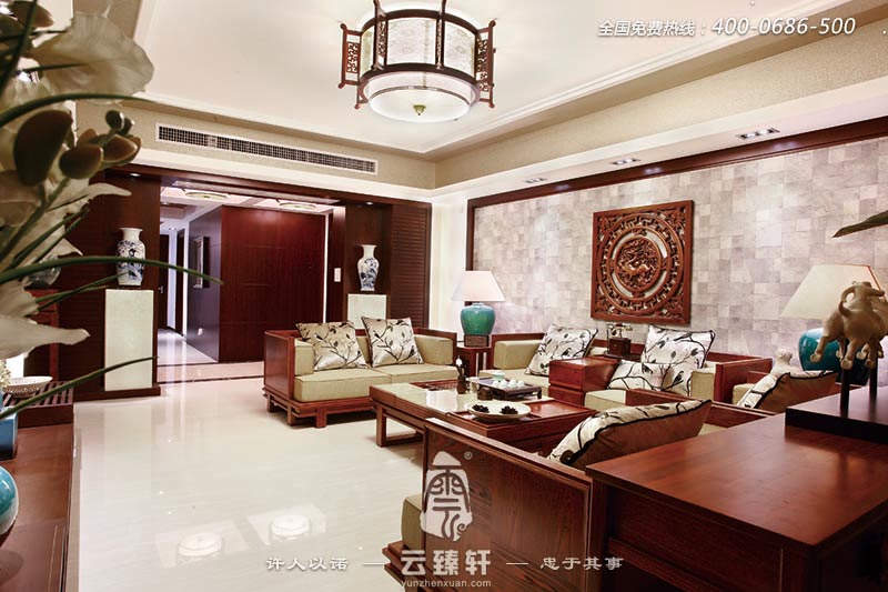 優(yōu)雅寧靜的新中式風(fēng)格客廳設(shè)計裝修案例
