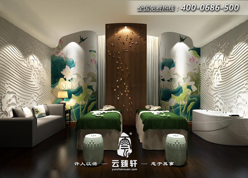 禪意風格美容院設計圖片