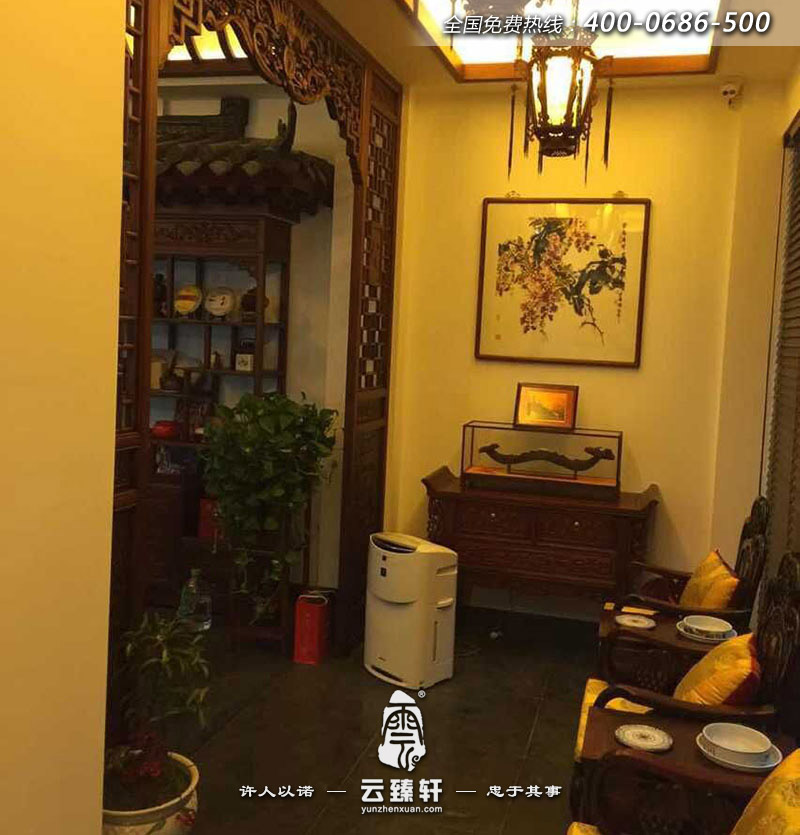 茶樓玄關(guān)卡座設(shè)計