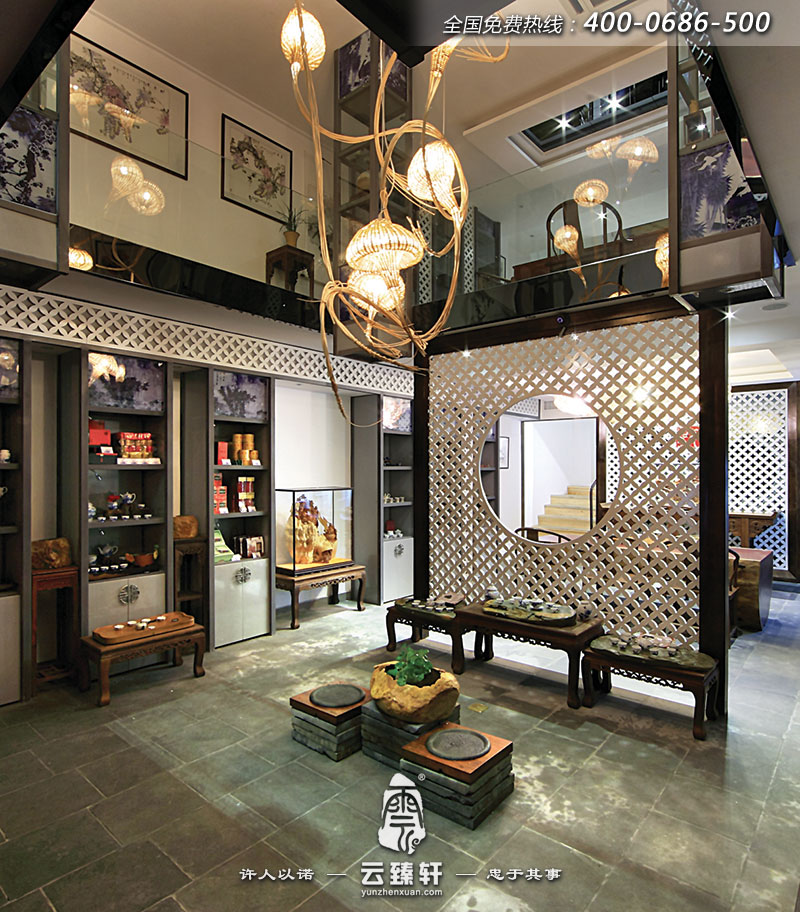 茶樓大堂銷售區(qū)展示