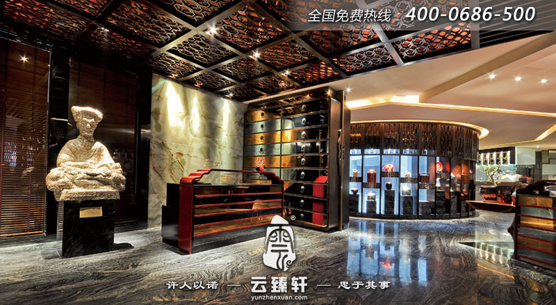 2016年成都樸實(shí)中彰顯高貴的中式餐廳裝修效果圖