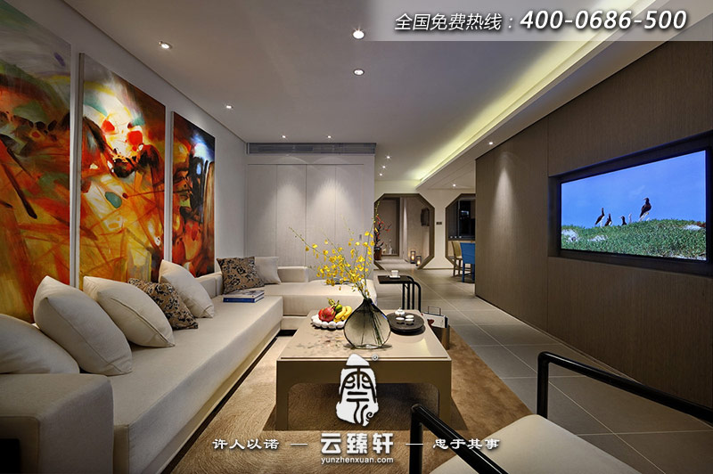 新中式風(fēng)格家裝客廳效果圖