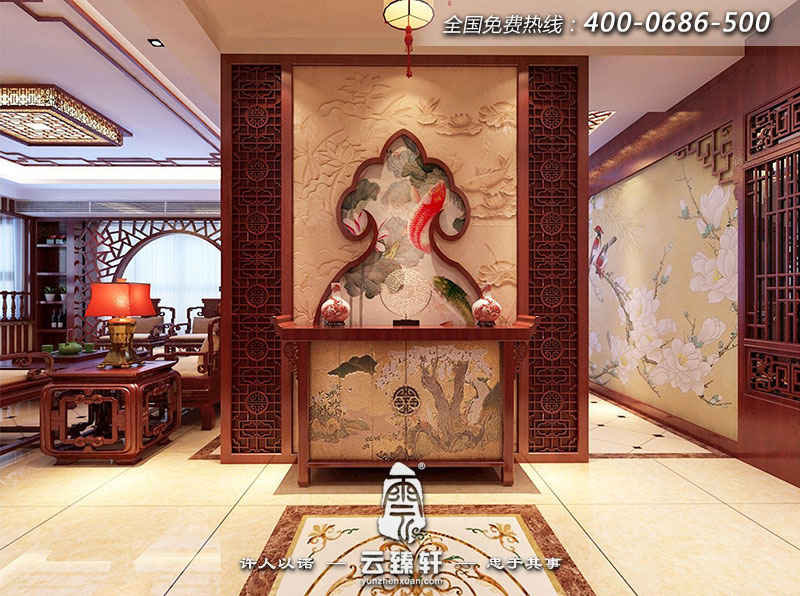 中式玄關(guān)裝修風(fēng)水