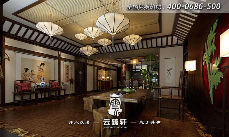 商業(yè)茶館裝修效果圖