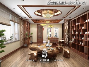辦公室設計布局擺放中式風格