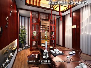 茶莊走廊吊頂裝修方法,新中式造型頂設(shè)計(jì)技巧？