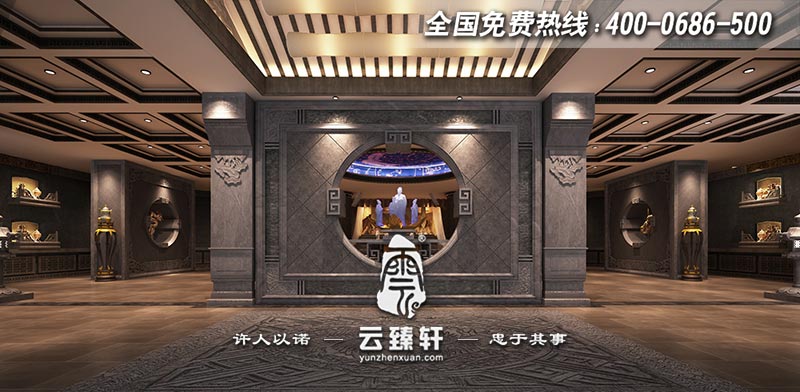 道觀空間大堂玄關(guān)設(shè)計(jì)效果圖